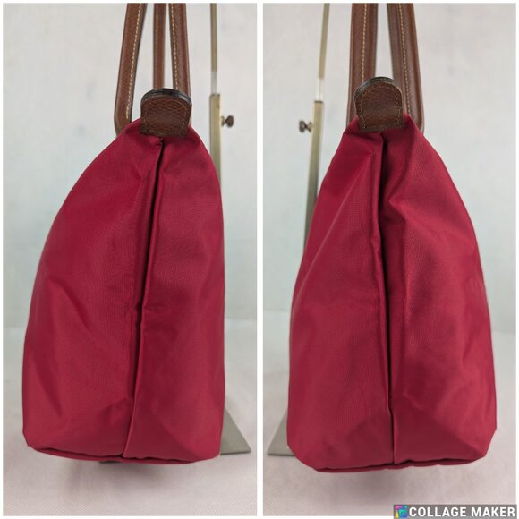 Authentic Longchamp Le Pliage Nylon Pink Tote Shoulder Bag Made in China. - Picture 7 of 15